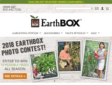 Tablet Screenshot of earthbox.com